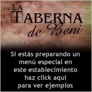 Ver ejemplos de men&uacute;s especiales para grupos y empresas.