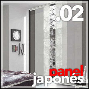El panel japonés es una cortina de corte moderno y actual que se desliza a través de unas guías que la permiten desplazarse a lo largo de toda la pared. Permiten una bonita y original combinación de diseños e imágenes que se integran perfectamente en todos los ambientes.