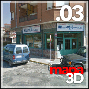 Ver plano Street View de Medina de Pomar. Plano de Medina de Pomar en 3D.  Persianas Eurolux. Haz click para ver la situación de nuestra tienda en 3D en Google Maps