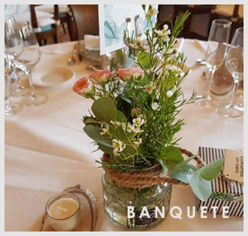Flores para decorar banquetes en Aranda de Duero. Flores banquete de bodas en  Aranda de Duero. Ribera del Duero. Burgos 
