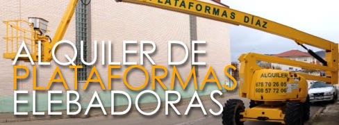 Alquiler de plataformas elevadoras en Medina de Pomar, Las Merindades, Burgos