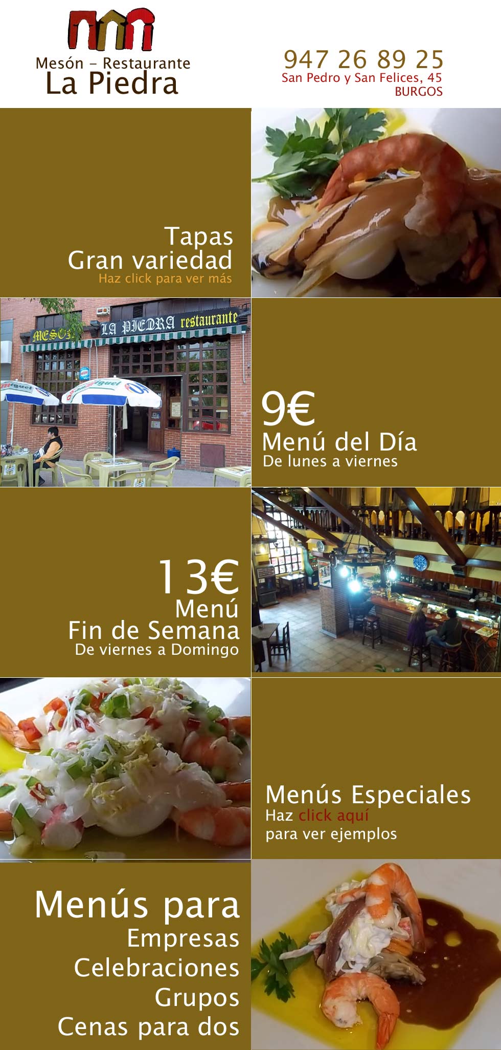 Mira alguna de nuestras tapas, visitanos y saborealas.